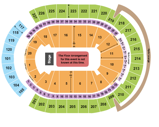 T-Mobile Arena UFC Seating Chart